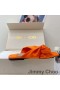 Jimmy Choo Narisa Slaytlar Kadınlar Saten Turuncu
