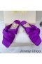 Jimmy Choo Narisa Slaytlar Kadınlar Saten Mor