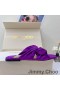 Jimmy Choo Narisa Slaytlar Kadınlar Saten Mor
