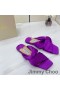 Jimmy Choo Narisa Slaytlar Kadınlar Saten Mor
