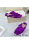 Jimmy Choo Narisa Slaytlar Kadınlar Saten Mor