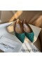 Jimmy Choo Romy Flats Kadın Glitter Kumaş Yeşil / Pembe