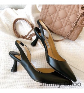 Jimmy Choo Fetto 65 Slingback PompalarÄ± KadÄ±n Deri Siyah