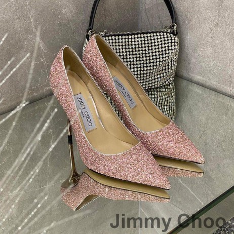 Jimmy Choo Amor Bombas De Las Mujeres Del Brillo De Degradar El Tejido De La Cereza