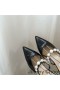 Jimmy Choo Aurelie 65 Bombas De Las Mujeres De Cuero De Patente Con Perlas De Adorno Negro
