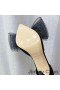 Jimmy Choo Averly 100 Bombas De Las Mujeres Gamuza De Gran Tamaño Con Arcos De Malla Negro