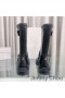 Jimmy Choo Motorista II Botas de Mujer de Cuero Liso Con Hebillas de Oro Negro