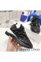 Jimmy Choo Cosmos F Baja Superior De Las Zapatillas De Deporte Unisex De Cuero Y Seda Negro