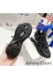 Jimmy Choo Cosmos F Baja Superior De Las Zapatillas De Deporte Unisex De Cuero Y Seda Negro