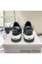 Jimmy Choo Cosmos F Zapatillas Unisex De Cuero Y Neopreno Negro