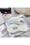 Jimmy Choo Cosmos F Zapatillas Unisex De Cuero Y Neopreno Blanco