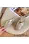 Jimmy Choo Dru Plana Mulas Mujeres Mixto De Piel De Oveja De Oro