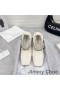 Jimmy Choo Gai Ballerina Flats Mujer Nappa Con Cristal Correa Blanco