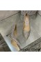 Jimmy Choo Amor Bombas De Las Mujeres De Brillo De Degradar Tela Gris