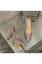 Jimmy Choo Amor Bombas De Las Mujeres Del Brillo De Degradar El Tejido De Púrpura