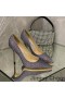 Jimmy Choo Amor Bombas De Las Mujeres Del Brillo De Degradar El Tejido Púrpura/Gris