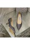 Jimmy Choo Amor Bombas De Las Mujeres Del Brillo De Degradar El Tejido Púrpura/Gris