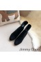 Jimmy Choo Maine Botas De Tobillo De Las Mujeres Gamuza Con Cristal Adornado Talón Negro