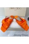 Jimmy Choo Narisa Diapositivas De Las Mujeres Del Satén De Color Naranja
