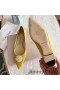 Jimmy Choo Romy Bombas De Las Mujeres Gamuza Con Perla Adornado Amarillo