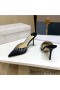 Jimmy Choo Saeda 85 Mulas De Las Mujeres Del Satén Con Cristal De Miel De La Cadena De Negro