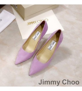 Jimmy Choo Amor 85 Bombas De Las Mujeres Gamuza De Color Púrpura