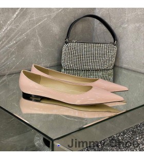 Jimmy Choo Love Flats Women Patent Leather Pink