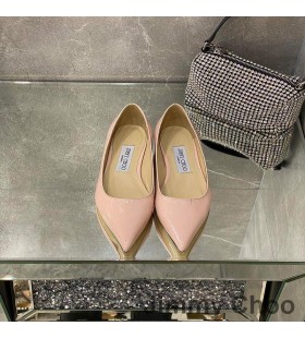 Jimmy Choo Love Flats Women Patent Leather Pink