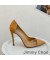 جيمي تشو كاس 105 مضخات المرأة Pvc و جلد العجل مع JC شعار الكاكي