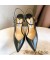 جيمي تشو Fetto 100 مضخات Slingback في النساء من الجلد الأسود