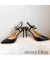 جيمي تشو Fetto 100 مضخات Slingback في النساء من الجلد الأسود