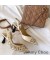 جيمي تشو Fetto 65 مضخات Slingback في جلد النساء مع نجوم المسامير البيج