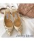 جيمي تشو Fetto 65 مضخات Slingback في جلد النساء مع نجوم المسامير البيج