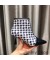 جيمي تشو كيكس Z 65 الجوارب الكاحل النساء جلد العجل و نجوم Houndstooth الأسود المطبوعة