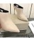 جيمي تشو Lexx 100 Slingback في البغال المرأة جلدية مع سلسلة تقليم البيج