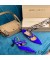 جيمي تشو راي 65 مضخات Slingback في النساء من جلد الغزال مع اللؤلؤ الأزرق