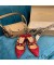 جيمي تشو راي 65 مضخات Slingback في النساء من جلد الغزال مع اللؤلؤ الأحمر