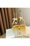 Jimmy Choo Umění 85 Sandály Ženy Hadí Kůže S Plexi Pata Žlutá