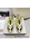 Jimmy Choo Cosmos F Tenisky Unisex Kůže A Neoprenu, Citron