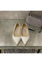 Jimmy Choo Lásky Byty Ženy Patent Kožené Bílé
