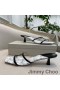 Jimmy Choo Maelie 60 Podpatky Snímky Ženy Lakované Kůže s Dopis Tisk Bílá