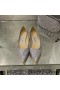 Jimmy Choo Romy Byty Ženy Glitter Fabric, Stříbrná/Šedá