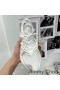 Jimmy Choo Kosmos F Low Top Sneakers Kvinder I Læder Og Neopren-Hvid