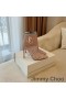 Jimmy Choo Minori 105 Ankel Støvletter Kvinder Glitter Nedbrydes Med JC Emblem Rose Guld