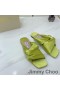 Jimmy Choo Narisa Dias Kvinder Satin Citron