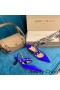 Jimmy Choo Ray 65 Slingback Pumper Kvinder Ruskind Med Perler Blå