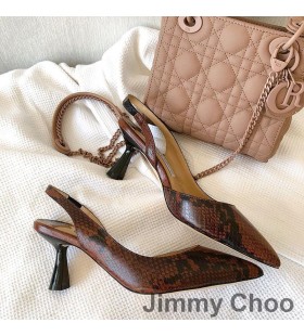 Jimmy Choo Fetto 65 Slingback Pumper Kvinder Læder Slange