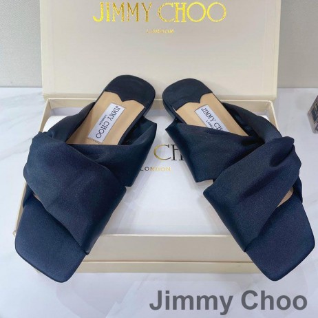Jimmy Choo Narisa Dia ' S Van Vrouwen Satijn Zwart
