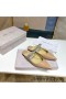 Jimmy Choo Bing Flatscreen Muildieren Vrouwen Lakleder Met Crystal Riem Roze