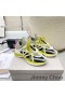 Jimmy Choo Kosmos F Unisex Sneakers Van Leer En Neopreen Citroen
